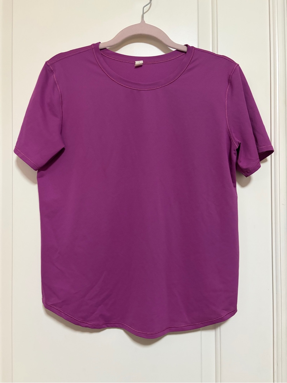 🏃🏽‍♀️🍋 lululemon S/S High Neck Run & Train Tee in Purple Magenta 🍋🏃🏽‍♀️